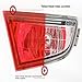 LinkedGo Self Adhesive Red Gloss Vinyl Headlight Foglight Tail Tint Wrap (12