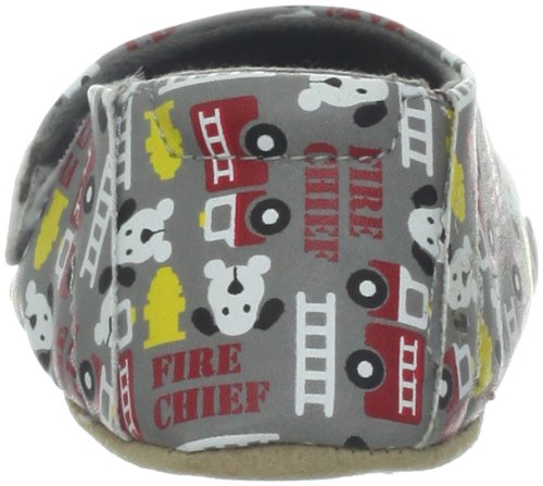 Stride Rite Flashin Firetruck Crib Shoe (Infant),Grey/Multi,1.5 M US Infant