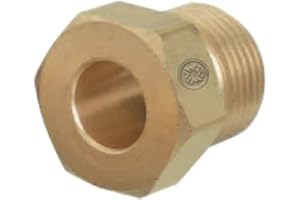 Western Enterprises 92 Regulator Inlet Nuts, Argon, Helium, Nitrogen, Brass, CGA-580