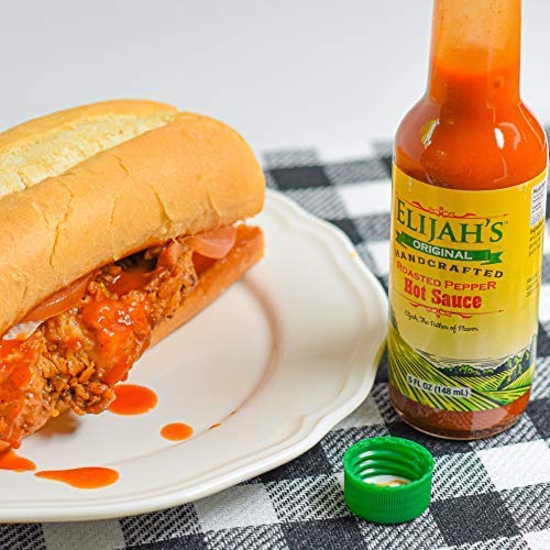 ELIJAH’S XTREME ORIGINAL ROASTED PEPPER HOT SAUCE, MADE WITH FIRE ROASTED CAYENNE & JALAPEÑO PEPPERS, MILD HOT SAUCE, ALL NATURAL, GLUTEN FREE, VEGAN, KETO, (5OZ BOTTLE)