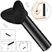 G Spot Vibrator Stimulator Silicone Adjustable 10 Speed Vagina Clitorial Stimulation Vibrating Bullet Handheld Massager Stick Flirt Brush Oral Sex Simulator Licking Sex Toy(Black Kit)