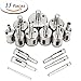 Aiskaer 15 pcs Diamond Hole Saw Drill Bit Set - Diamond Hole SAW Drill BIT FOR Ceramic, Porcelain Tiles, Glass, Marble, Granite,Diameter 4mm to 40mm (15PCS)