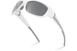 DEAFRAIN Polarized Sports Sunglasses for Men Women Driving Fishing Cycling Running UV Protection