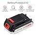 Boetpcr LBXR20 2.0Ah Replace for Black and Decker 20V Battery Lithium-ion Max LB20 LBX20 LST220 LBXR2020-OPE LBXR20B-2 LB2X4020 Cordless Tool Batteries 2 Pack
