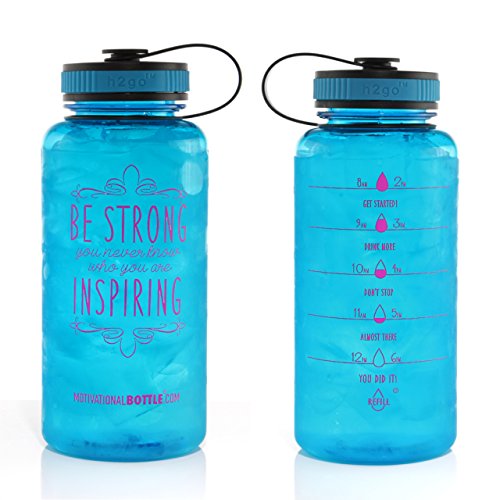 Buy Motivational Bottle 34oz Fitness Workout Sports Water Bottle Unique