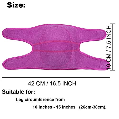 BeGrit Genouillères Rembourrage en Mousse Genouillere Sport Danse avec Souple Respirante Antidérapant Respirante Protection Genou pour Travailler Gardening Arthrite Tennis Ballet Danse Yoga Rose