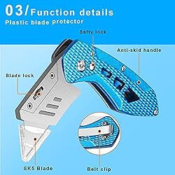 NIUTA Folding Utility Knife, box cutter Pocket