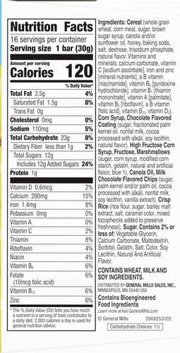GOLDEN GRAHAMS CEREAL TREAT BARS, S’MORES, SNACK BARS, VALUE PACK, 16 CT, 16.96 OZ