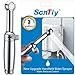 Hand Held Bidet Sprayer for Toilet, SonTiy Baby Cloth Diaper Sprayer for Toilet Water Sprayer Chrome-Solid Brass-3 Years Warranty-Adjustable Pressure Control
