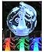 Nurse LED Ornament - Glass Ball Ornament with a Light Up Nurse Figure Inside - LED color changing lights - Hand Painted Christmas Ornaments