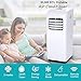 COSTWAY 8000 BTU Portable Air Conditioner with Remote Control Dehumidifier Function Window Wall Mount (8000 BTU)