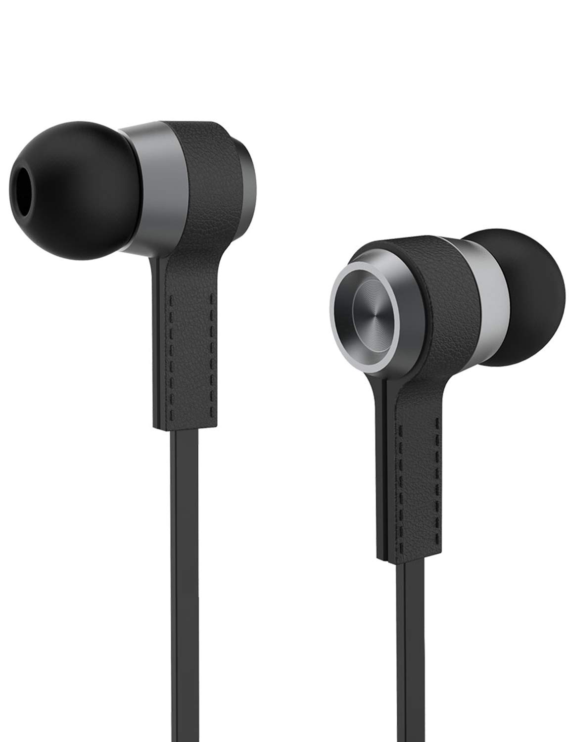 Auricolari in Ear Cuffie Stereo Universali Headset con Microfono VEENAX M6 per Sport Running Gaming Compatibile con Apple iPhone 7 8 6 Plus iPad iPod Samsung Sony Huawei Android Cellulare Nero