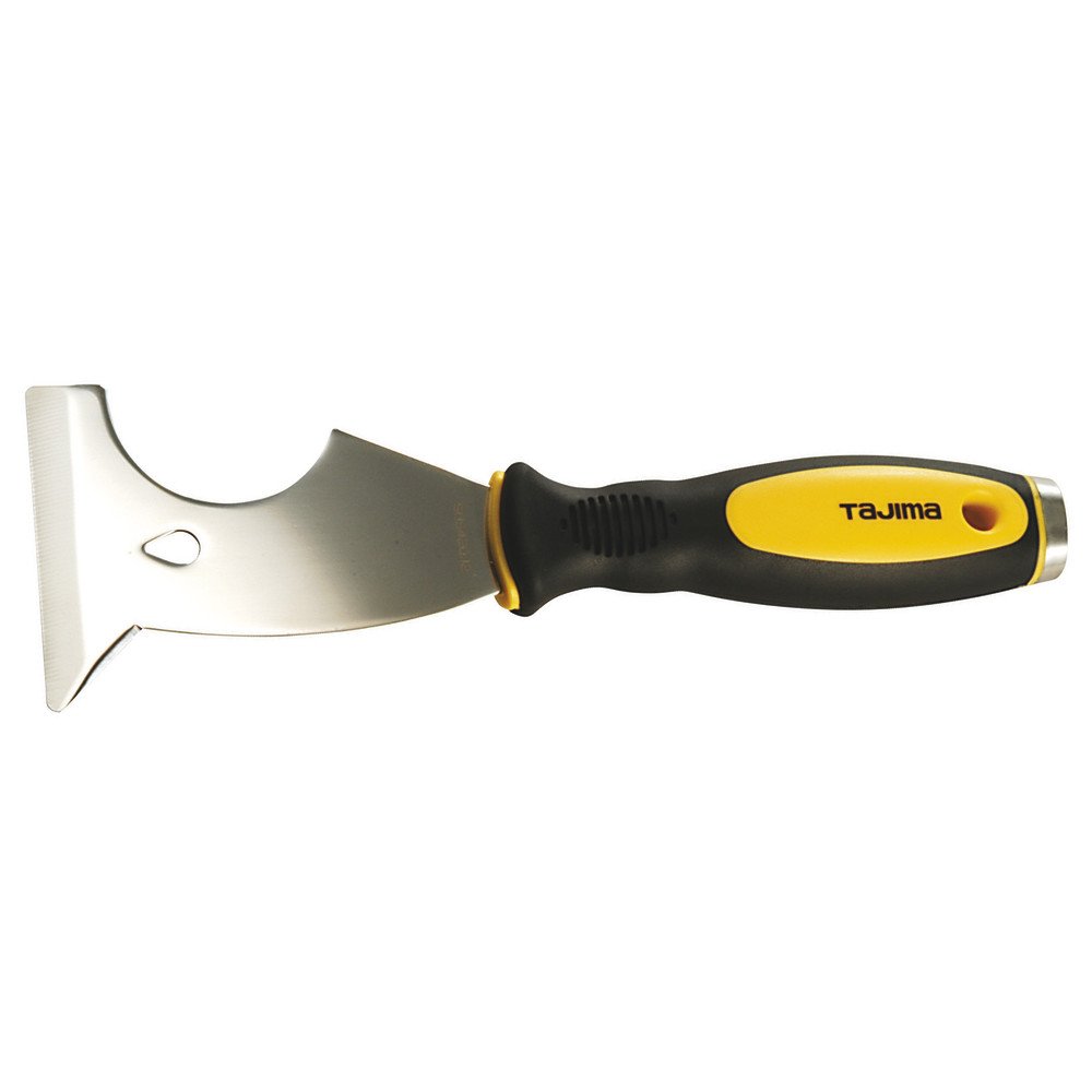 Tajima SCR-M75 Multi-Functional Scraper, Silver/Black/Yellow, 18 mm — image 1