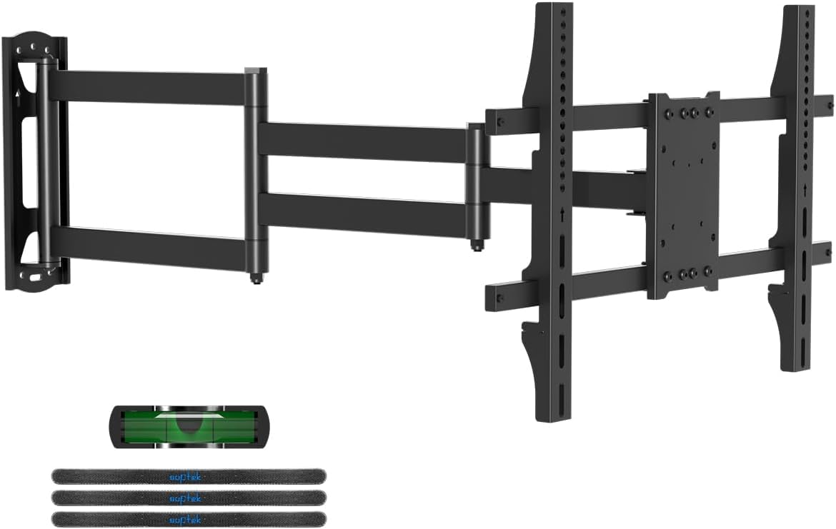 Suptek Corner TV Mount with 1020mm Extension Arm, Long Arm TV Mount for Most 32-75 Inch TVs, Swivel and Tilt Full Motion TV Bracket Max VESA 600x400mm, Holds up to 40kg, MA1075L