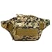 Huntvp Military Hip Fanny Pack Tactical Waist Bag Packs Waterproof Hip Belt Bag Pouch for Hiking Climbing Outdoor Bumbag Jungle Camouflage