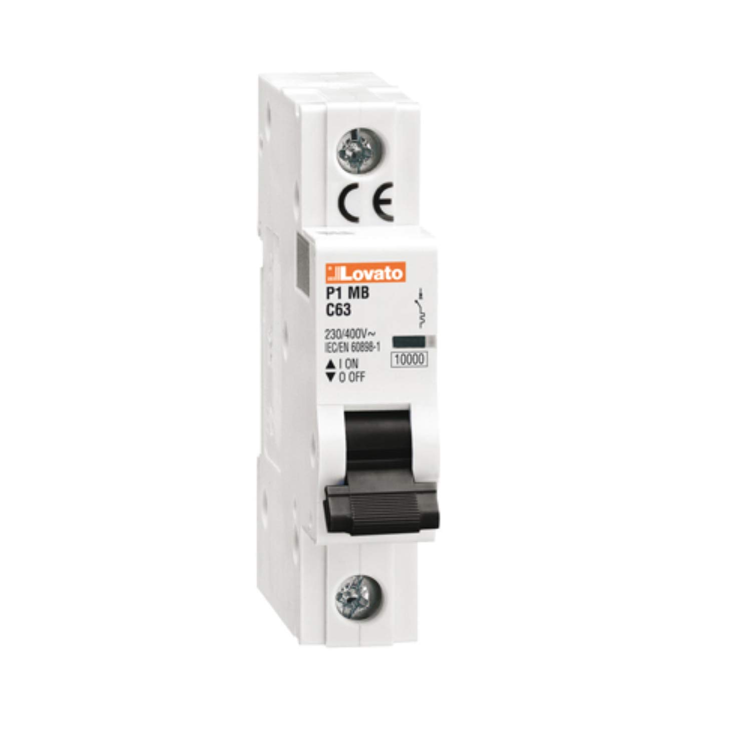 C Curve Magnetic Switch, 1 Pole 6A 10kA, 8.4 x 1.8 x 25 cm, White (Reference: P1MB1PC06)