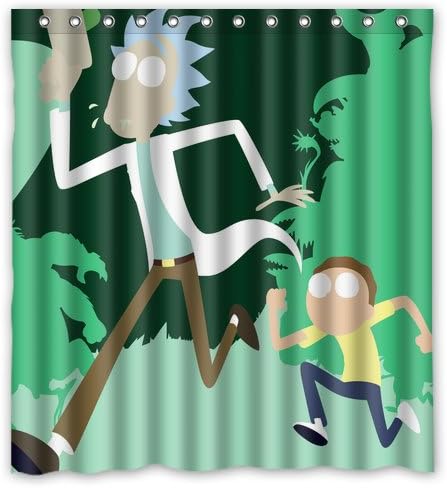 Singing bathroom Rick and Morty Custom Made Design Fashion Bathroom Curtains Waterproof Shower Curtain Size 36"(W)x72"(H)