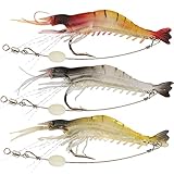 Shelure Soft Lures Shrimp Bait Set Kit Lots For