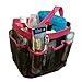 BlueOceanBos Mesh Shower Caddy Organizer plus PVC Zipper Bag - Perfect Gift for Her, Pink-Black