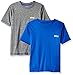 STX Big Boys Active T-Shirt and Packs, 2 Pack -Royal/Gray -TX61, 10/12