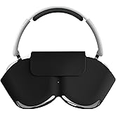 kwmobile Silicone Cover Compatible with Nothing Headphone (1) Case Holder for Over-Ear Headphones - Black