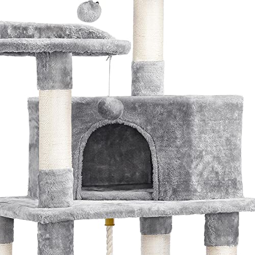 Yaheetech 59 inches MultiLevel Cat Tree Condos Stand Furniture Climber