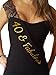 40 & Fabulous Lace Sash - 40th Birthday Sash - Great Birthday Decoration or Photo Prop