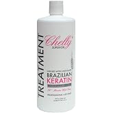 Chelly Superior Infused with Chocolate Brazilian Keratin Treatment 946ml (32 fl oz) | Progressive Brush | Straightening &amp; Smoothing System | Hair Straightening Therapy | 100% Straight Hair | Frizzy Free