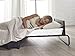 Jay-Be Inspire Folding Bed with Memory e-Fibre Mattress and Headboard, Regular, Black