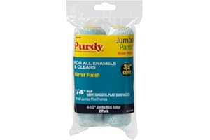 Purdy 140624040 Jumbo Mini Parrot Roller Cover Replacements, 2-Pack, 4-1/2 inch x 1/4 inch nap