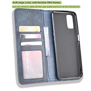 LAGUI Adatto per Oppo A52/ A72/ A92 Cover Protettiva in Morbido TPU + PU Custodia Portafoglio a Chiusura Magnetica con… - immagine 3