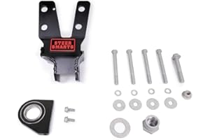 STEER SMARTS YETI XD™ 2018-2024+ JL/JT Sector Shaft Brace With Frame Side Track Bar Reinforcement Bracket - STEEL STEERING BOX ONLY