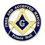 Masonic Free and Accepted Masons Prince Hall Blue and Gold Auto Emblem