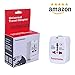 Travel Adapter,All in One Design-With US UK EU AU/CN International Plug and Universal AC Sockets, Wall AC 110-250V Power Multi Outlet Adapter Worked for More than 150 Countries