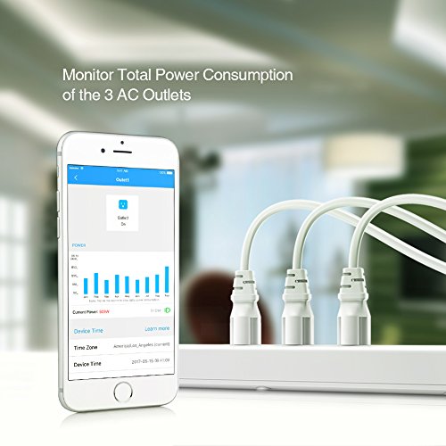 Koogeek-Smart-Surge-Protector-Wifi-Power-Strip-3-Outlets-with-3-USB-Charging-Ports-for-Apple-HomeKit-with-Siri-Timers-Remote-Control-on-24GHz-Network