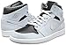 Nike Mens Air Jordan 1 Retro Mid Basketball Shoe Pure Platinum/White-Metallic Silver 10