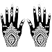 Tattoo Stencil / Template Set of 8 Sheets 2A Henna Designs Suitable for Hand