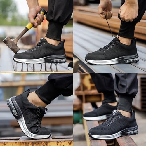 Baofular Safety Shoes Men Women Lightweight Work Shoes Comfortable Safety Shoes Non-Slip Breathable