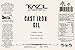 16 oz Cast Iron Oil and Grill Conditioner -  Made from Organically sourced, Non GMO, highly refined Coconut Oil - Extend the life of you Cast Iron Cookware without leaving a scent or a sticky finish.