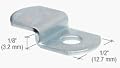 CRL Offset Mirror Clip for 1/8" Glass - Pack of 4