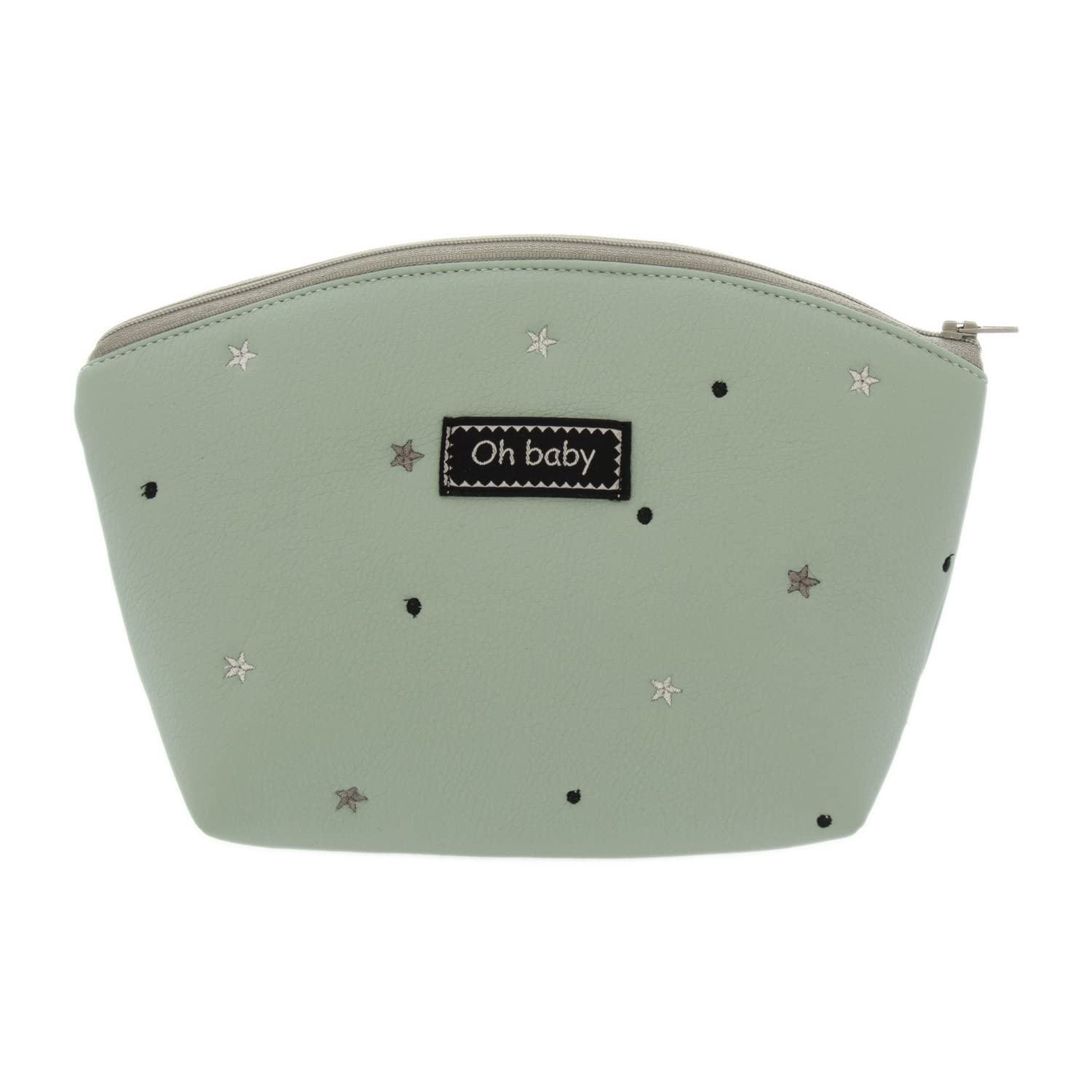 Rosy Fountains Hygiene Toiletry Bag – Baby Toiletry Bag – Zip Closure – Ideal for Storing Accessories – Stylish and Practical 0-Green Grey