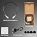Bluetooth Headphones, MiluoTech Retractable Neckband Earbuds HD Stereo Wireless Headset Noise Cancelling Sweatproof Earphones with W / Mic for Sport Entertainment (Black)