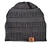 Trendy Warm Chunky Soft Oversized Thick Stretch Slouchy Winter Cable Knit Skully Beanie Cap