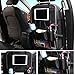 Evershop Car Seat Back Organizer, Multi-Pocket Travel Storage Bag, Auto Car Seatback Cover Protector with Tablet Holder,Kick Mat Protector (Grey)