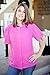 Pink Breast Cancer Recovery Tee with Internal Drain Management Pockets, 2X-Large