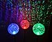 Sogrand 3pcs,Solar Lights Outdoor,3 Color LED Crackle Glass Globe Stainless Steel,Solar Light,Solar Garden Lights,Solar Path Lights,for Lawn Patio Yard Walkway Driveway Pathway Landscape