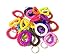 DoTebpa 30 pcs Stretchable Spiral Bracelet Wrist Coil Key Chains, Wrist band Key Ring Chain for Outdoor Sport, Multicolor