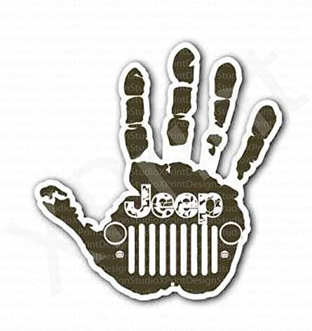 Jeep Hand Sign Sticker