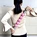 LILUOE Fascia and Cellulite Blaster Remover Muscle Roller with 5 Balls Fat Blaster Stick (Pink)