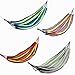 Laliva Camp Bedding – Outdoor Colorful Stripe Canvas Hammock Swing Lying Recline Bed for Camping Hiking Picnicthumb 1